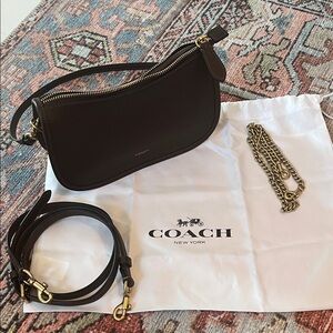 Coach Waverly in Maple Leather Shoulder Bag